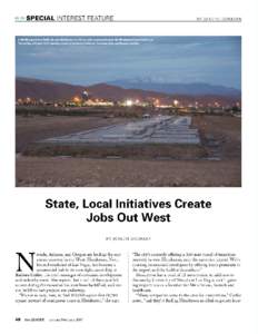 State, Local Initiatives Create Jobs Out West