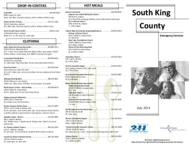 Brochures - EMSKC - Emergency Services for South King County