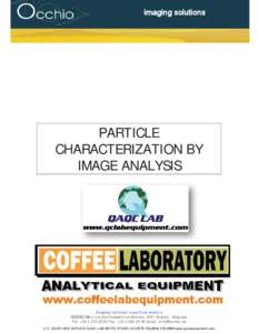 PARTICLE CHARACTERIZATION BY IMAGE ANALYSIS