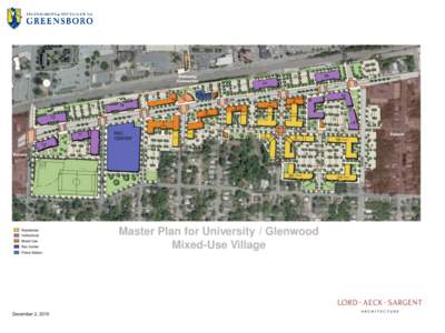 Master Plan for University / Glenwood Mixed-Use Village 