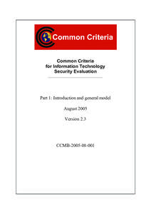 Common Criteria / Action / Protection Profile / Security Target / Data security / Cryptographic Module Testing Laboratory / Evaluation Assurance Level / Computer security / Evaluation / Security