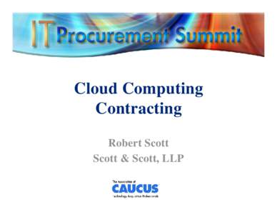 Microsoft PowerPoint - SCOTT - Final Cloud Computing - Robert Scott pb.ppt [Compatibility Mode]