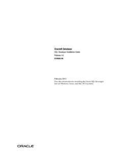 Data management / Oracle SQL Developer / Oracle Database / Oracle Corporation / SQL / Java Development Kit / Microsoft SQL Server / Comparison of relational database management systems / Software / Computing / Relational database management systems