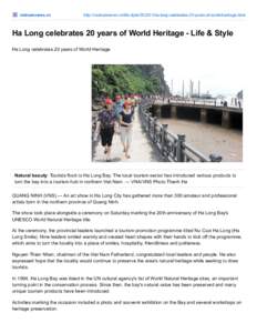 Asia / Ha Long Bay / Vietnam / Ning / Cultural heritage / Gulf of Tonkin / Socialism / Quang Ninh Province