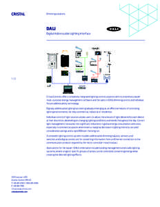 Dimming solutions  DALI Digital Addressable Lighting Interface  1/2