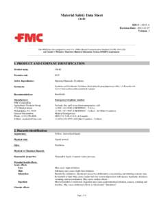 Material Safety Data Sheet CB-80 SDS # : 6545-A