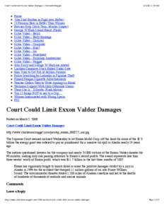 Rockefeller family / Economy of the United States / Valdez–Cordova Census Area /  Alaska / Exxon Valdez / Exxon / Prince William Sound / Exxon Shipping Co. v. Baker / Seattle Seven / Exxon Valdez oil spill / ExxonMobil / Alaska