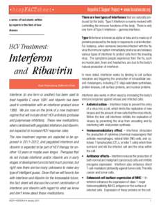 HCV Treatment: Interferon and Ribavirin