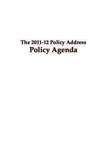 The[removed]Policy Address - Policy Agenda - Introduction