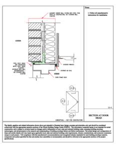 Building Envelope Design Guide: Section at Door Head Detail