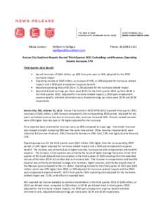 Finance / Earnings before interest and taxes / Kansas City Southern Railway / Income tax in the United States / Diluted earnings per share / Net income / Revenue / Income / Profit / Generally Accepted Accounting Principles / Rail transportation in the United States / Transportation in the United States