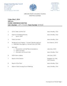 Microsoft Word - OSHC_5-2-14 Meeting Agenda