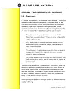 B  BACKGROUND MATERIAL SECTION 2 – PLAN ADMINISTRATION GUIDELINES 2.1