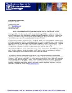 FOR IMMEDIATE RELEASE September 21, 2010 Contact: Jack Thirolf Email:  Office: Cell: 