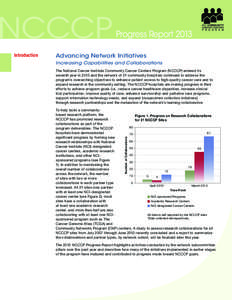 NCCCP  Advancing Network Initiatives Increasing Capabilities and Collaborations The National Cancer Institute Community Cancer Centers Program (NCCCP) entered its seventh year in 2013 and the network of 21 community hosp