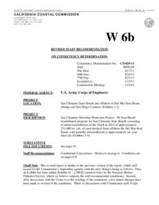 STATE OF CALIFORNIA—NATURAL RESOURCES AGENCY  EDMUND G. BROWN, JR., G OVER NOR CALIFORNIA COASTAL COMMISSION 45 FREMONT, SUITE 2000