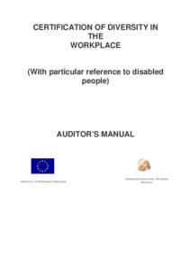 CERTIFICATION OF DIVERSITY IN THE WORKPLACE (With particular reference to disabled people)