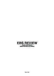EBS REVIEW CHANGE AND GROWTH INNOVATION AND ELECTRONICS Tallinn 2002