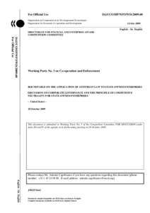 Law / Government-owned corporation / United States antitrust law / Sherman Antitrust Act / United States Postal Service / Corporation / Competition law / Government-sponsored enterprise / Federal Trade Commission / Types of business entity / Business / Structure