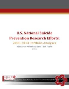 U.S. National Suicide Prevention Research Efforts