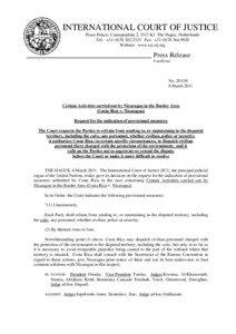 Spanish-speaking countries / Political geography / Earth / Costa Rica / Costa Rica–Nicaragua San Juan River border dispute / Nicaragua / Colorado River / San Juan River / Territorial disputes of Nicaragua / Americas / Member states of the United Nations / Republics