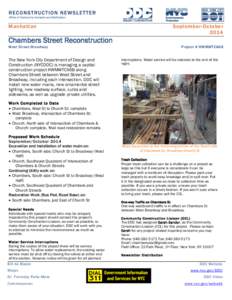Manhattan  September-October[removed]Chambers Street Reconstruction