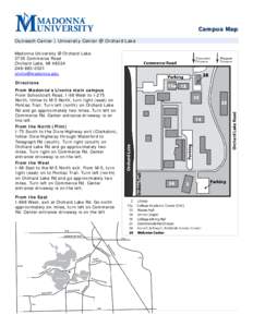 Map University Center @ Orchard lake