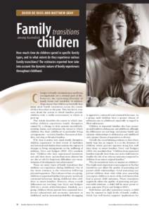 Children and family transitions - Article - Family Matters - Publications - Australian Institute of Family Studies (AIFS)