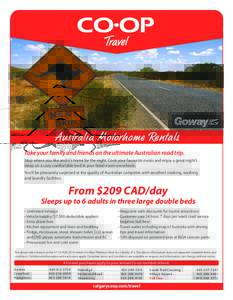 Motorhome / Camping / Shawnessy /  Calgary / Knowledge / Action / Recreational vehicles / Toll road / Deductible
