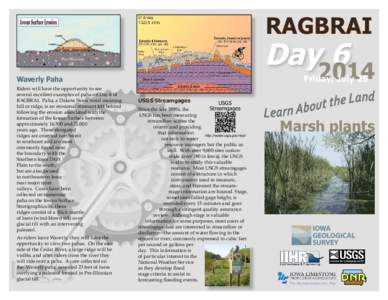 Paha / Loess / Flood stage / Waverly /  Iowa / Iowa River / RAGBRAI / United States Geological Survey / Cedar River / Iowa / Geography of the United States / Wapsipinicon River