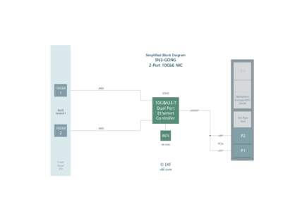 Simplified Block Diagram  SN3-GONG 2-Port 10GbE NIC P6