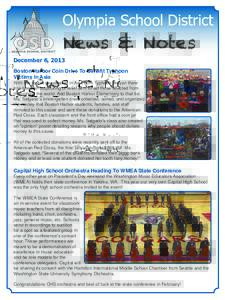 Olympia School District  News & Notes December 6, 2013