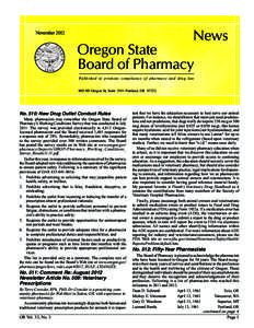 News  November 2012 Oregon State Board of Pharmacy