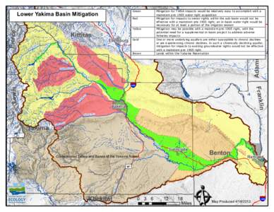 Yakima Water Bank- Lower Yakima Mitigation Map