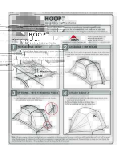For German, French, Spanish, Italian, Dutch and Japanese instructions go to www.msrgear.com/tents/ownersmanual[removed]Hoo p ™