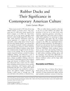 14  The Journal of American Culture  Theme Issue  Volume 29, Number 1  March 2006