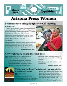 March 2014 TypeRider  Arizona Press Women