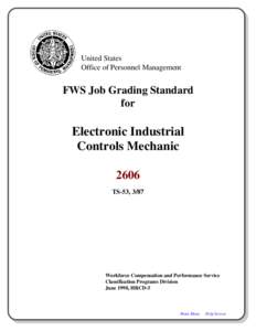 United States Office of Personnel Management FWS Job Grading Standard for