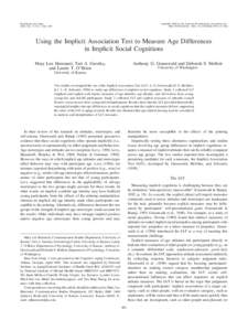 Psychology and Aging 2002, Vol. 17, No. 3, 482– 495 Copyright 2002 by the American Psychological Association, Inc/$5.00 DOI: 