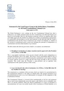 Thailand / Law / Government / Constitutional law / Judiciary of Poland / Politics of Poland / Constitution of Thailand / Constitutional Court of Thailand / Thai law / United States Constitution / Constitutional court / Constitutional Tribunal