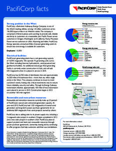 PacifiCorp facts  Rocky Mountain Power Pacific Power PacifiCorp Energy