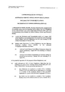 Commonwealth of Australia Gazette  No. S 274, I 8 July 1996 Amendment of Conditions of Award