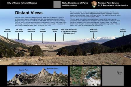 City of Rocks National Reserve  Idaho Department of Parks and Recreation  Distant Views