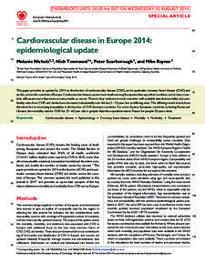 EMBARGOED UNTIL 00:05 hrs BST ON WEDNESDAY 20 AUGUST 2014 European Heart Journal doi:[removed]eurheartj/ehu299 SPECIAL ARTICLE 60