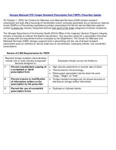 Healthcare reform in the United States / Presidency of Lyndon B. Johnson / Pharmaceutical sciences / Medical prescription / Patient safety / Pharmacology / Medicaid / SCRIPT / Tamper resistance / Health / Medicine / Federal assistance in the United States