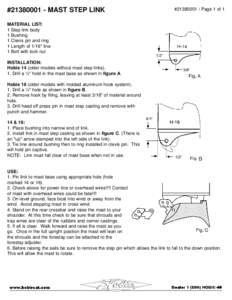 #MAST STEP LINK  #Page 1 of 1 MATERIAL LIST: 1 Step link body