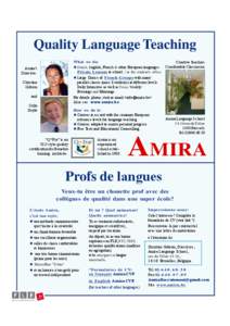 Quality Language Teaching at Amira Language School in Brussels