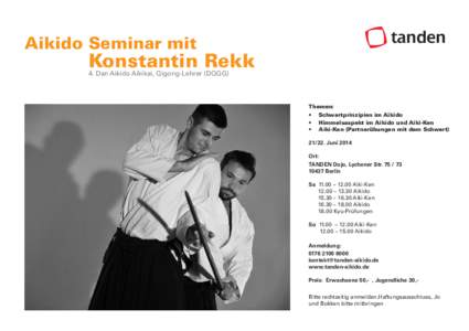 tanden  Aikido Seminar mit