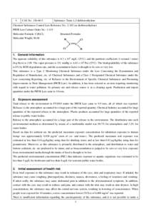 ENVIRONMENTAL RISK ASSESSMENT OF CHEMICALS