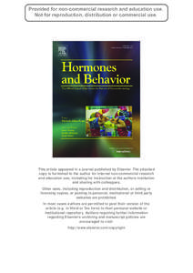 This article appeared in a journal published by Elsevier. The attached copy is furnished to the author for internal non-commercial research and education use, including for instruction at the authors institution and shar